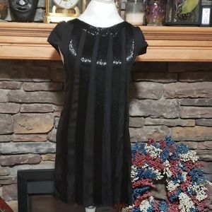 SALE⚡️ALICE + OLIVIA SILK BEADED DISTRESSED DRESS SZ M